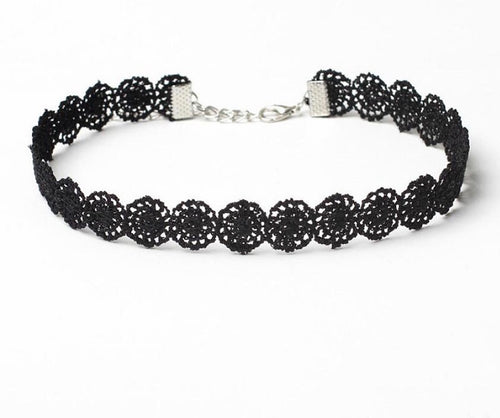 SUSENSTONE 8 Pieces stretch velvet Choker Set