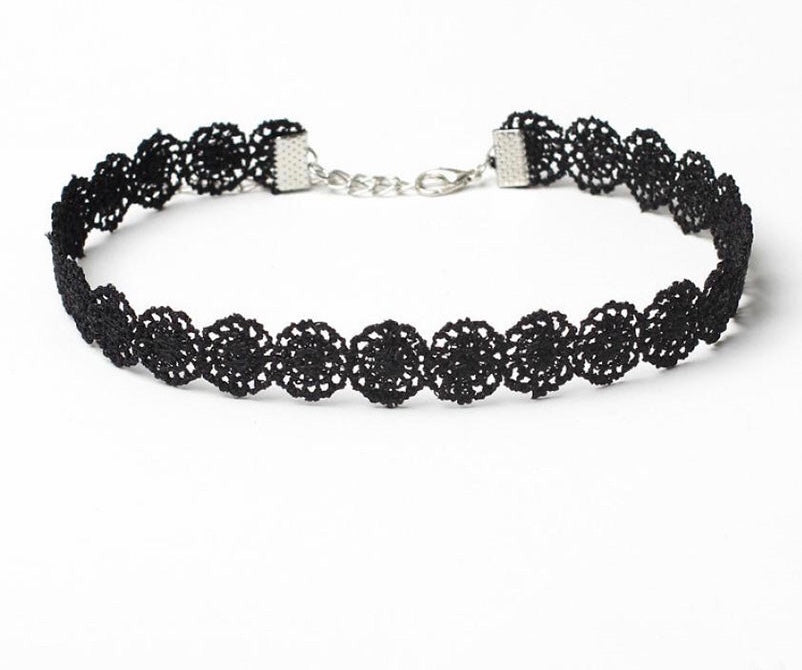 SUSENSTONE 8 Pieces stretch velvet Choker Set