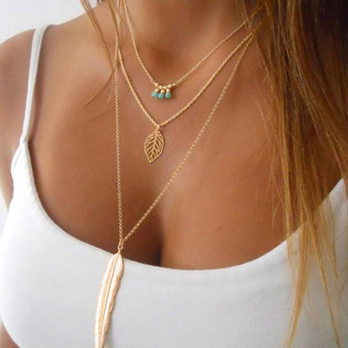 SUSENSTONEld Multilayer Trendy Necklace