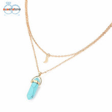 Load image into Gallery viewer, Multilayer Irregular Crystal Necklace