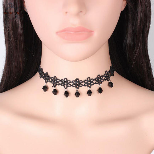 SUSENSTONE 12 Pieces velvet stretchChoker Necklace Set