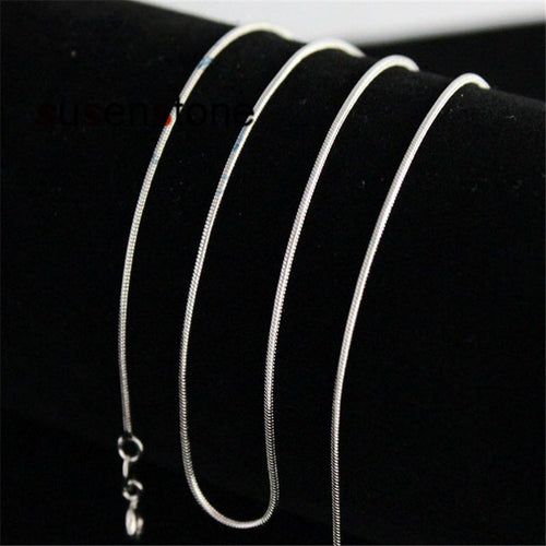 SUSENSTONE Fashion Silver Snake Chain Necklace