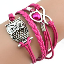 Load image into Gallery viewer, Infinity Owl Pearl Bracelet