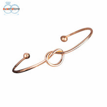 Load image into Gallery viewer, SUSENSTONE Chic  Simple Knot Bangle