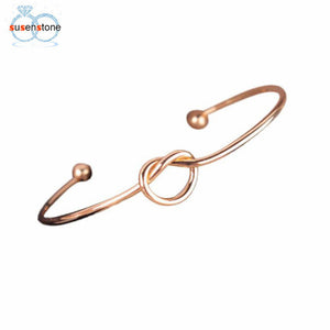 SUSENSTONE Chic  Simple Knot Bangle