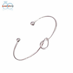 SUSENSTONE Chic  Simple Knot Bangle