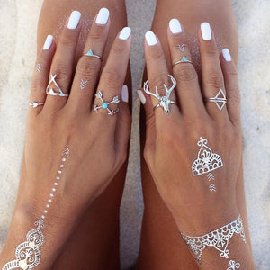 7PCS/Set Bohemian Ring