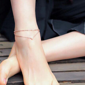 Trendy Layered Anklet