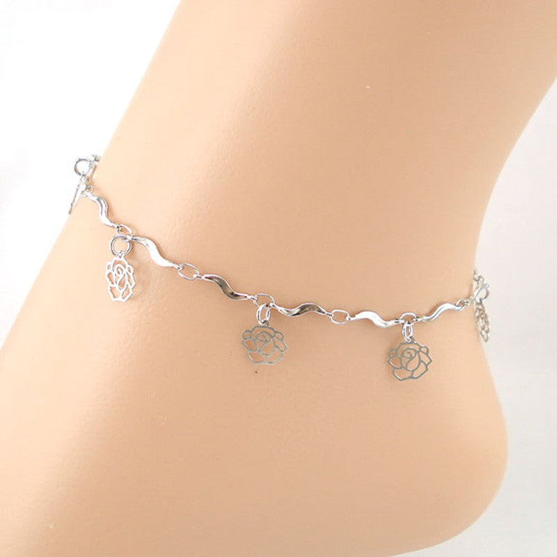 Stylish Rose Anklet