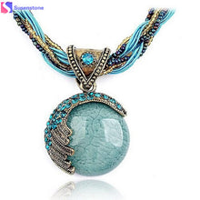 Load image into Gallery viewer, SUSENSTONE Bohemian Rhinestone Necklace
