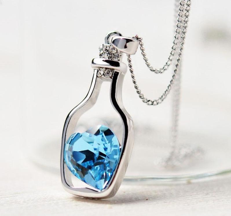 Creative Crystal Heart Necklace