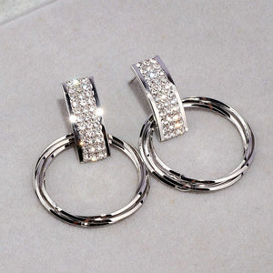 Classy Circle Drop Earings