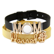 Load image into Gallery viewer, &#39;MOM BLESSED&#39; Bracelet