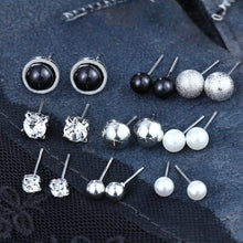 Load image into Gallery viewer, Fashion Crystal Infinite Stud Earrings Set