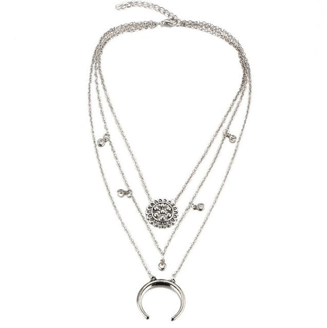 Vintage  MultiLayers Long Necklace