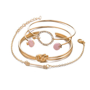 Classy Arrow Knot Round bracelet set