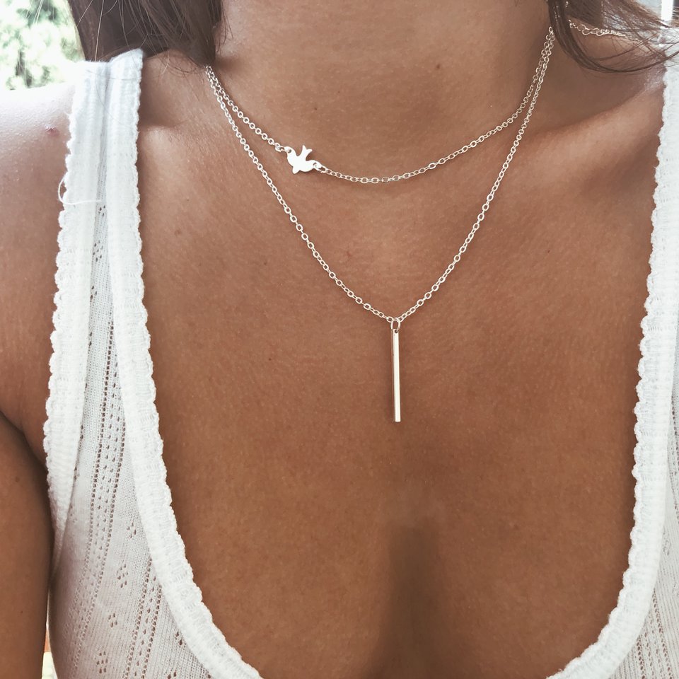 Leah's Delicate Bird Necklace