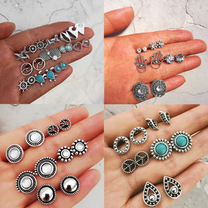 Bohemian  Stud Earrings Set