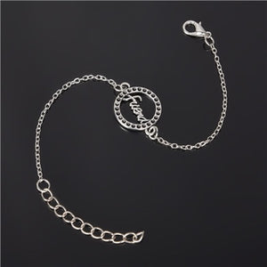 Simple Style Silver Plated Charm Bracelet