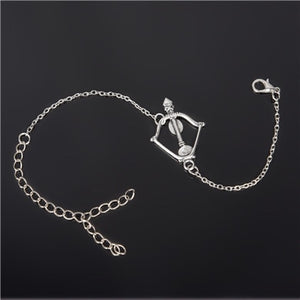 Simple Style Silver Plated Charm Bracelet