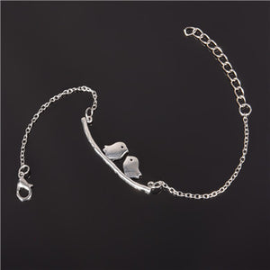 Simple Style Silver Plated Charm Bracelet