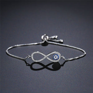 Infinity  Evil Eye Charm Bracelet