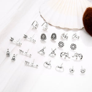 11 Pairs Bohemian Trendy Earrings