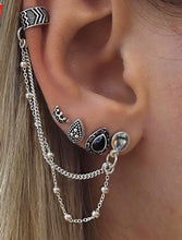 Load image into Gallery viewer, Retro Silver Ear Dangle Earrings Set